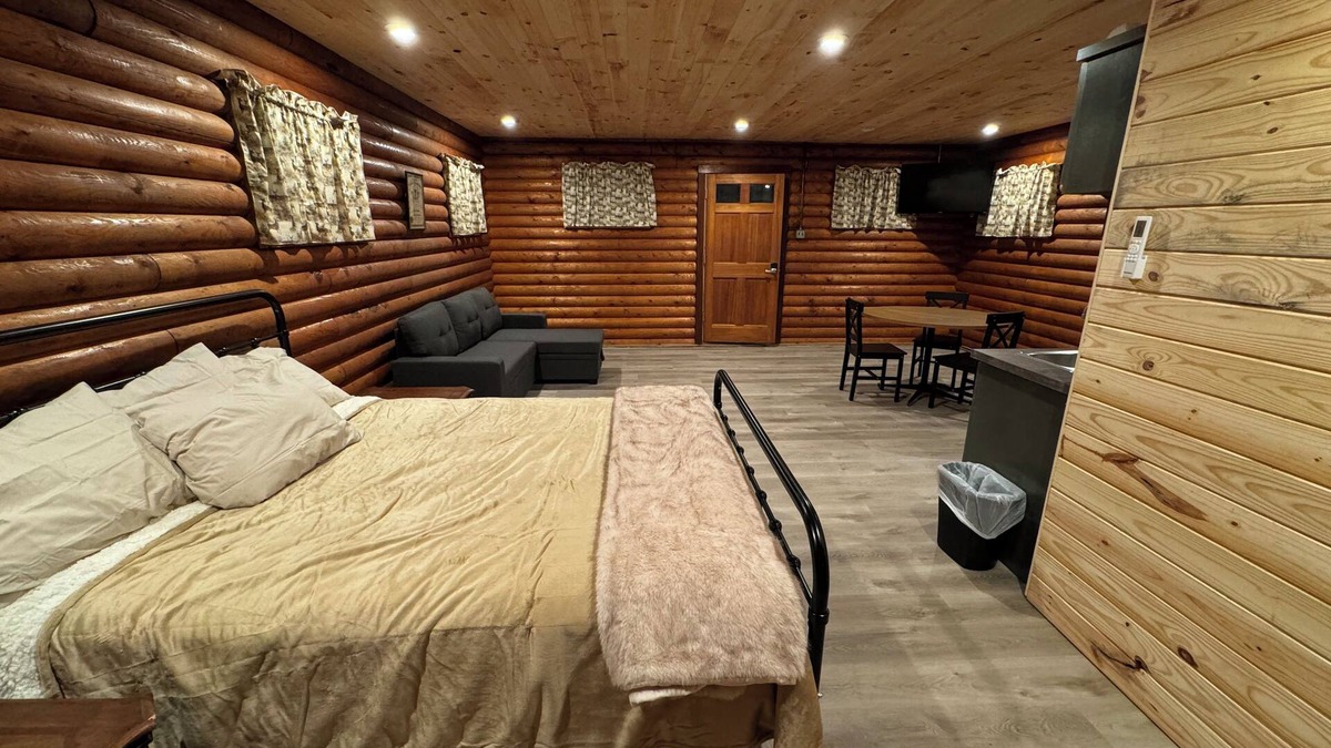 Cambridge Cabin | Charming log cabin on gravel back road with peace, quiet, all amenities of home