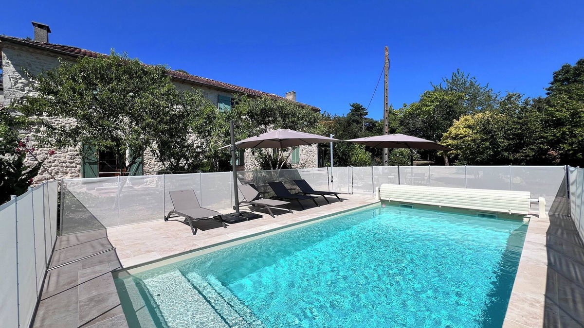 Saint-Avit House | Charming Renovated Stone House with Heated Pool, A/C, and Stunning Views