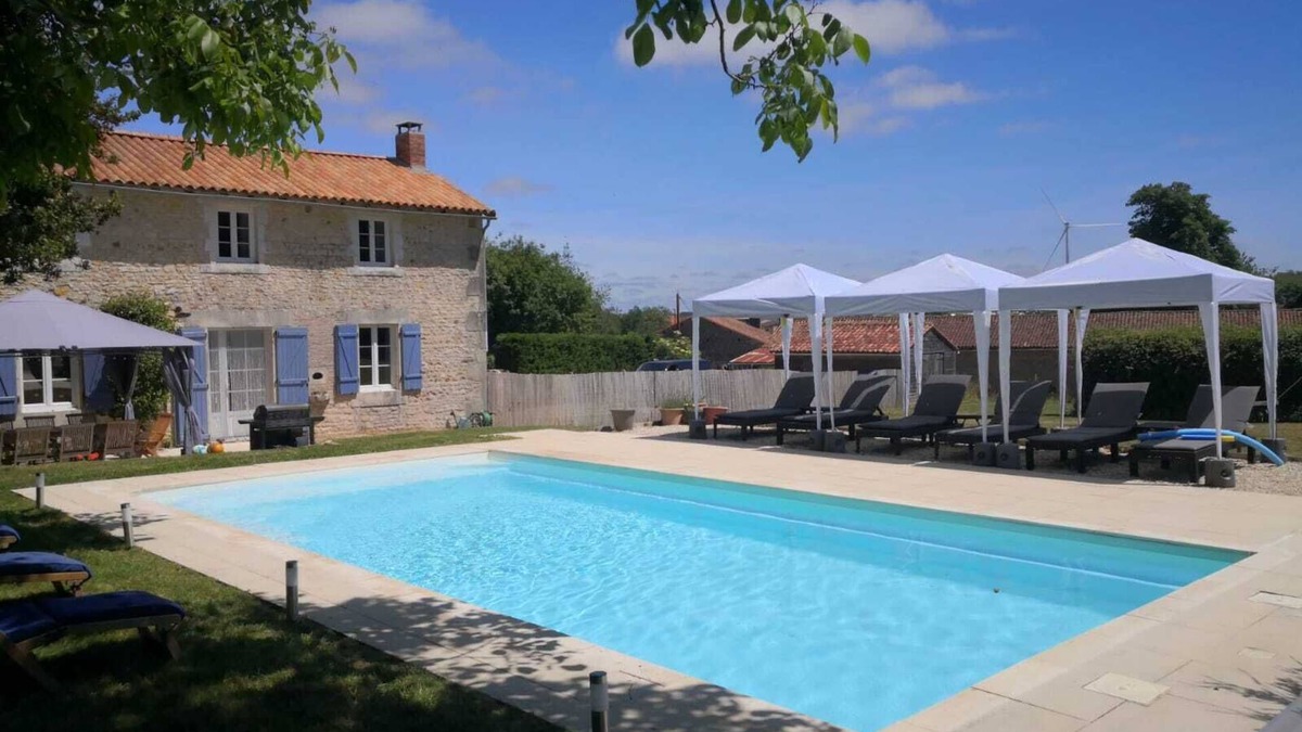Nanteuil-en-Vallee Other | Charming restored farmhouse with large garden and pool
