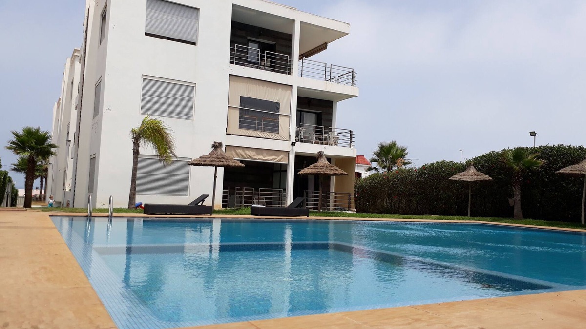 Tamariss Apartment | Charming sea view apartment with pool in Dar Bouazza (25 min from Casa)