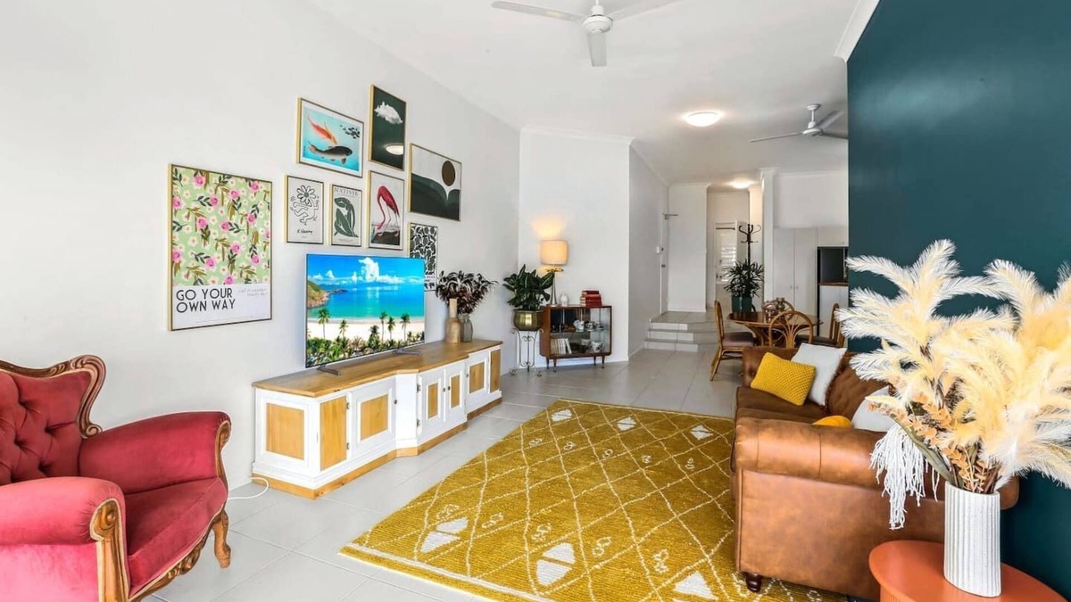 Trinity Beach Condo | Charming Seaside Condo with Balcony & Pool, Steps from Trinity Beach