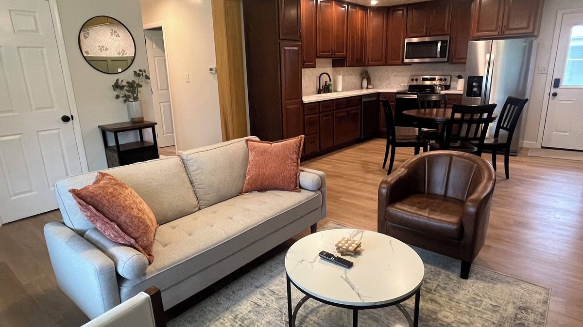 Xenia House | Charming single-story house perfect for getaways or extended stays.