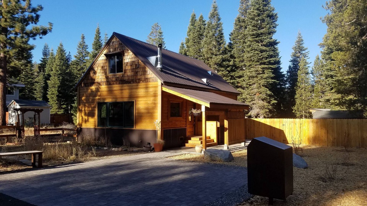 Tahoe Paradise House | Charming two-story cabin with a private hot tub, patio, & large backyard
