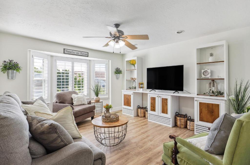 West Jordan House | Charming Utah Getaway with Fire Pit and Furnished Deck