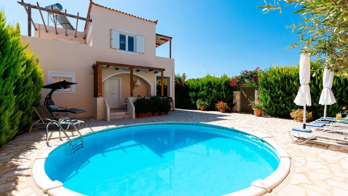 Almyrida Villa | Charming Villa Konaki★200m to the beach★Pool★No car needed