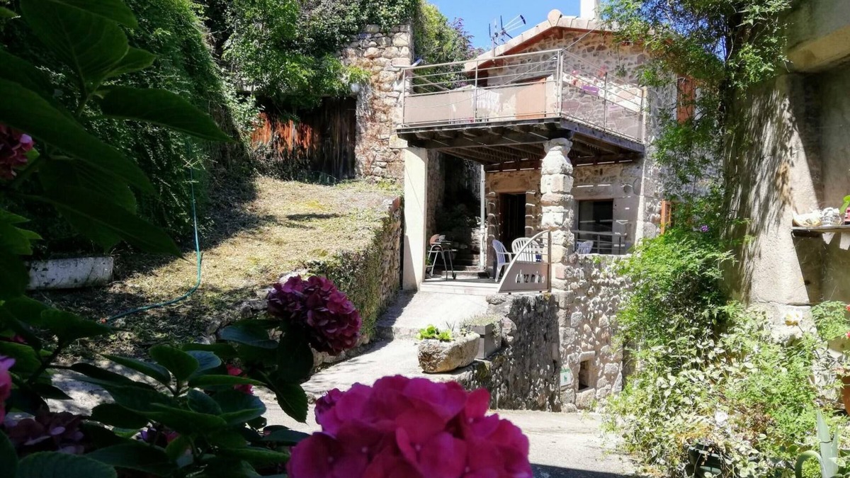 Malleval Cottage | Charming Village Cottage with Terrace in Parc Naturel du Pilat