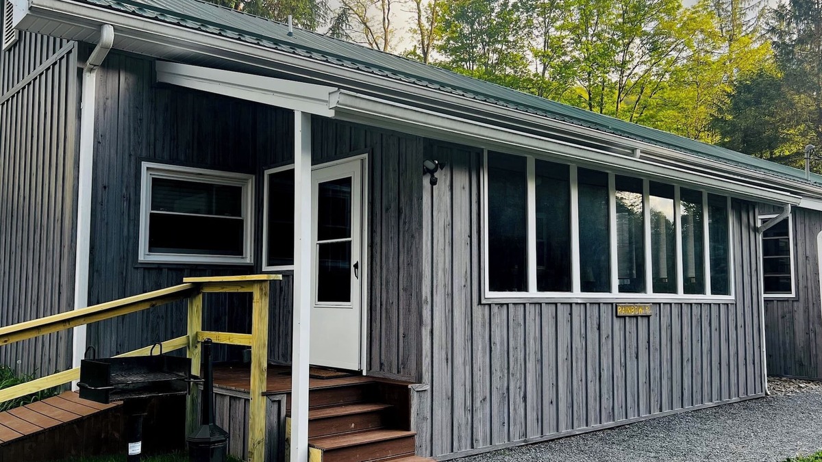 Elkins Cabin | Charming Yet Wild Cozy Retro Cabin Hot Tub, Sunroom, Fire Pit & Trout! Hiking!