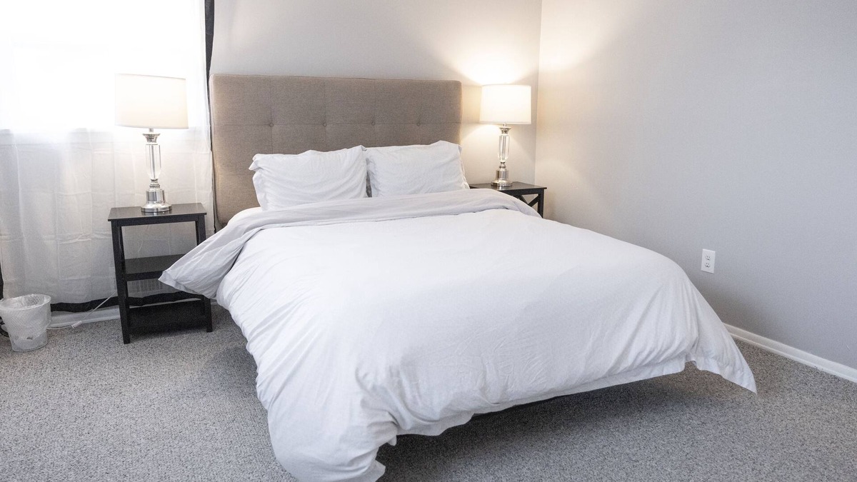 Charlotte House | Cheerful home, Queen mattress, washer and dryer, 1.5 bathrooms, large backyard.