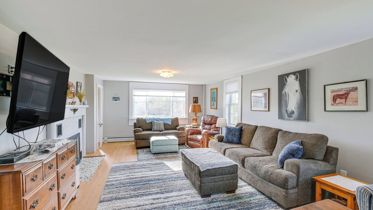 Cherryfield House | Cherryfield Home w/Decks On Historic Horse Farm