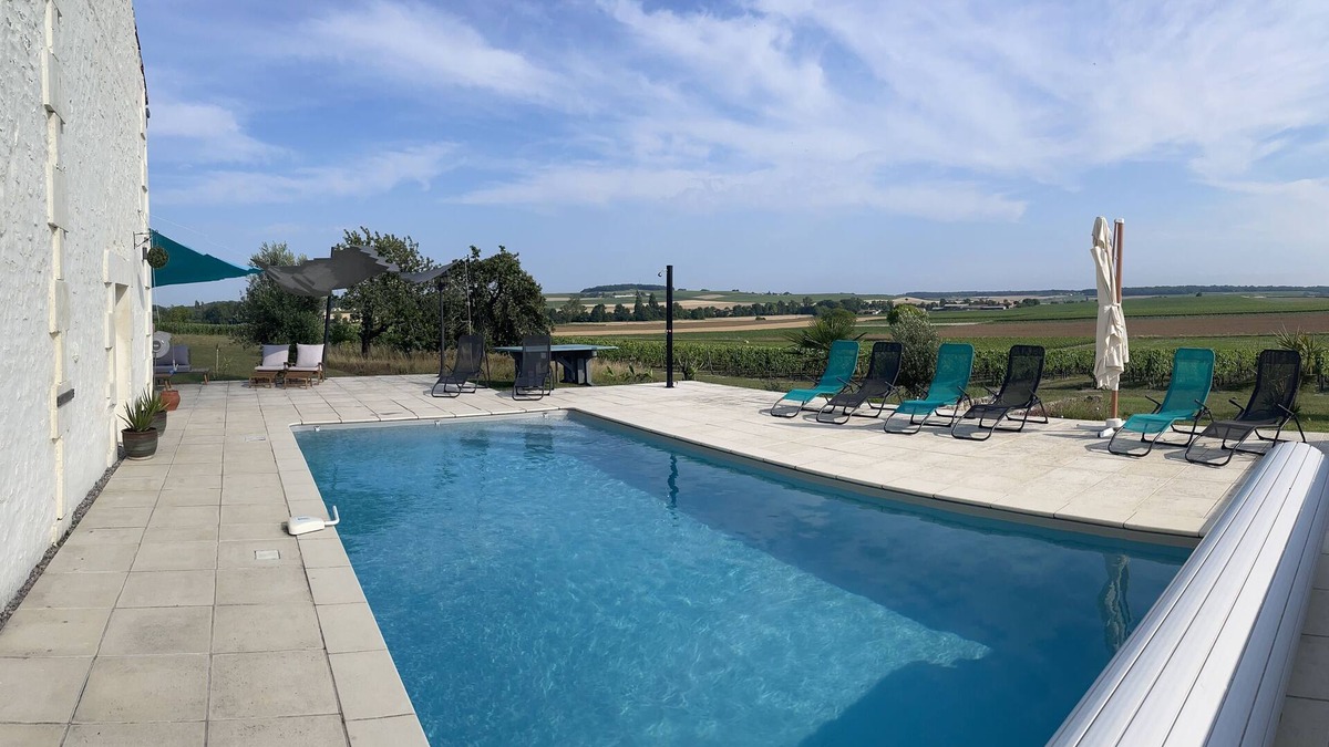 Haute-Saintonge House | Chez Eaux de Vie - Beautiful newly converted barn for 6 - overlooking vineyards!