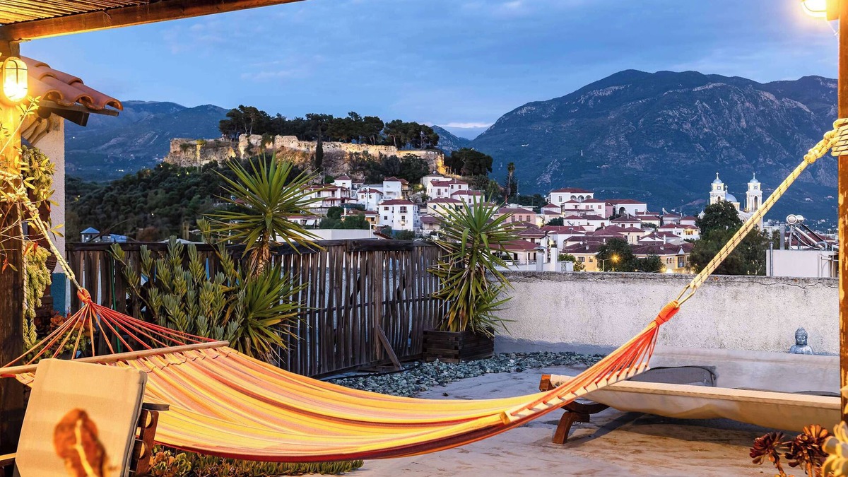 Kalamata Apartment | Chic Loft with Roof Garden and Panoramic View!