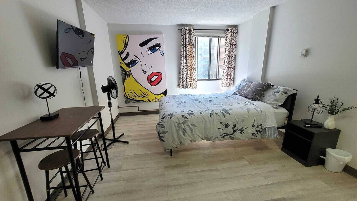 Eau Claire Apartment | Chic Studio Escape in Downtown Calgary