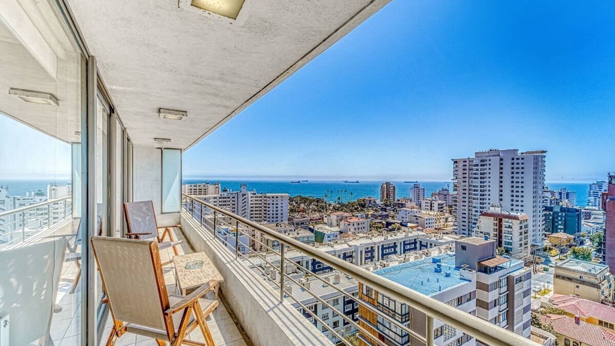 Vina del Mar Apartment | City & Sea 2D con Vista al Mar
