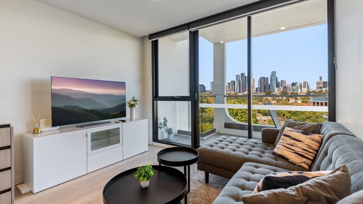 North Melbourne Apartment | City Views & Inner-North Cool at Your Door