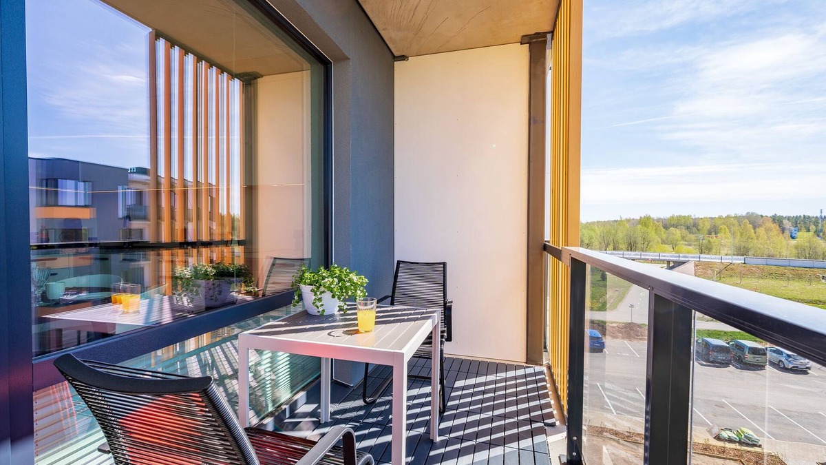 Tartu Apartment | Citygate Apartment With SUN Balcony