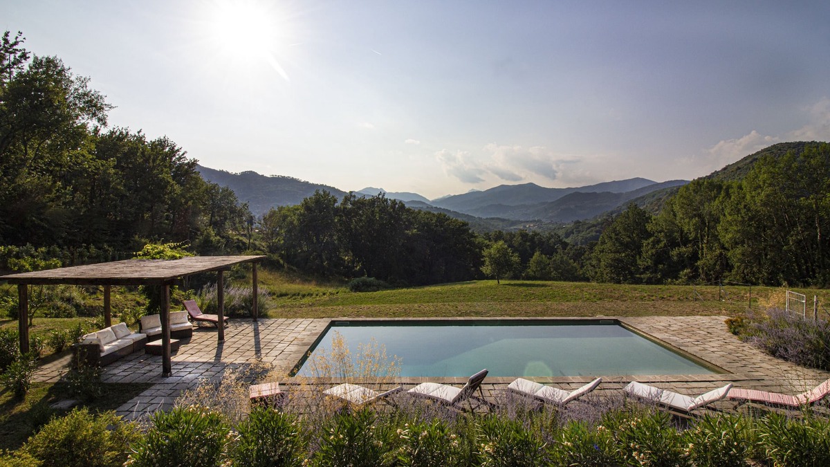 Nozanno House | Classic Tuscan Farmhouse with large fenced pool in hills near Lucca, sleeps 14