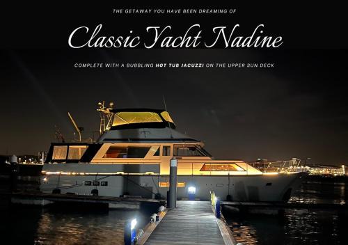 Poole Boat Rental | Classic Yacht Nadine in Poole Harbour, Dorset, with a Hot Tub Jacuzzi