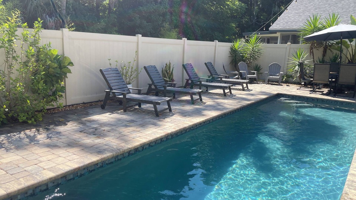 Lantern Park Units House | Close to beach! Family-sized home with pool and hot tub.