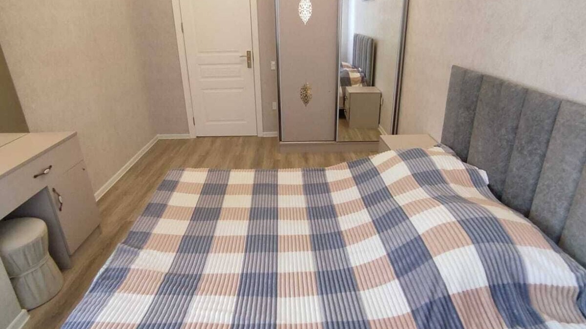 Sumqayit Apartment | Coastal 2 Bedrooms, 2 Balcones, AC, Wi-Fi, Sumgait Boulevard Park