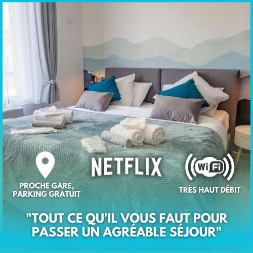 Chalons-en-Champagne Apartment | Cocon d'Hiver - Netflix & Wifi - Parking Gratuit - check-in 24H24 - Kit Bébé disponible sur demande - Emplacement Vélos - GoodMarning