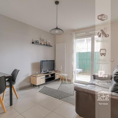 Les Poulettes Apartment | Cocon urban Terrasse et Stationnement gratuit