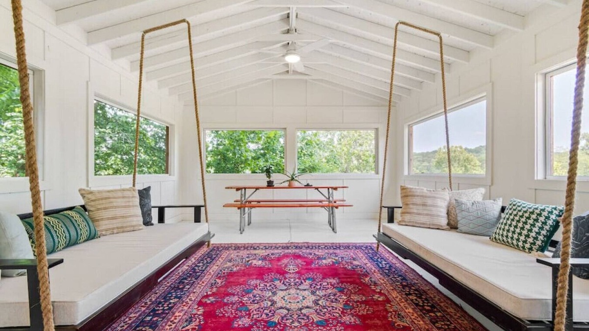 Lobelville Cabin | Colorful & Cozy River Retreat with a View