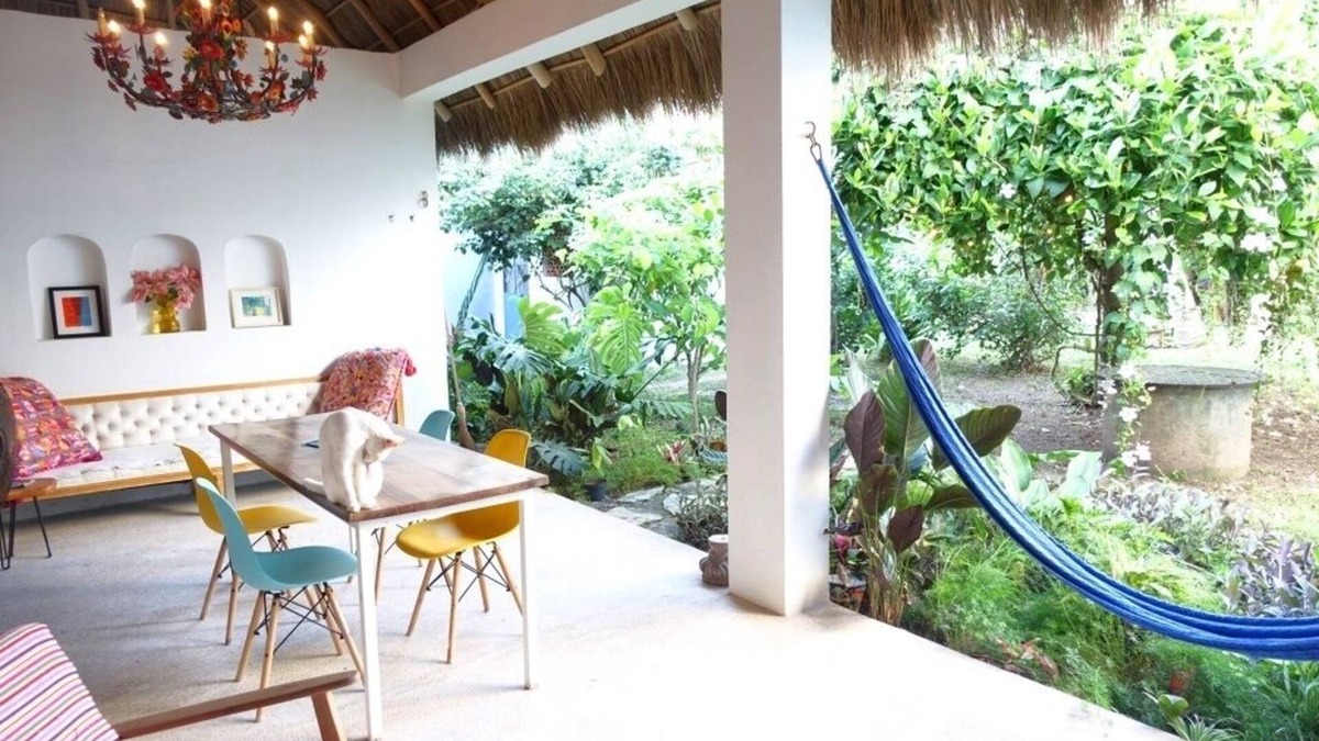 Lo de Marcos House | Colorful home with Palapa Terrace & large green space in the Heart of the Pueblo