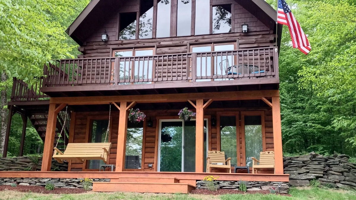 Otego Cabin | Come for the beautiful fresh air and scenery, fall colors are fabulous