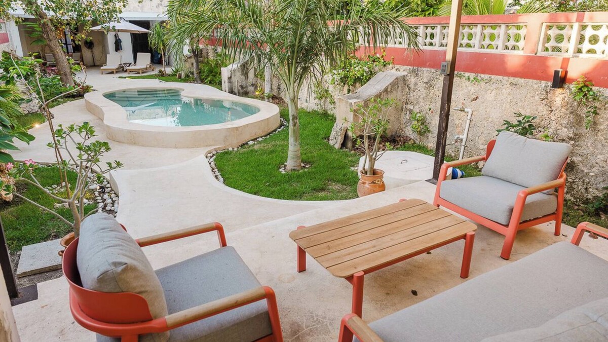Campeche House | Comfortable 3-bedroom house with AC, WiFi and pool in Campeche's historic center