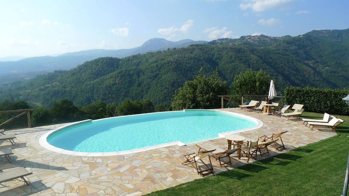 Pieve Fosciana Cottage | Comfortable 1 bedroomed apartment, pool, restaurant in village on eco-farm.
