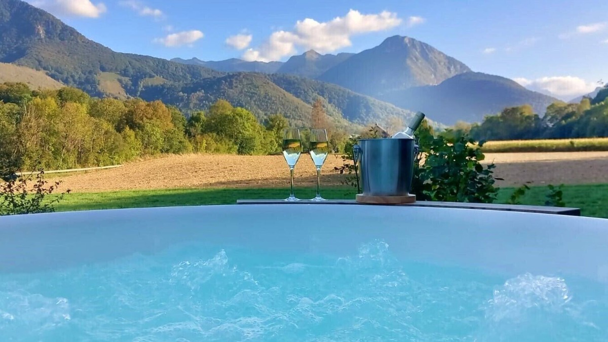 Asson Ski Chalet | Comfortable gîte with Spa and Pyrenees view *