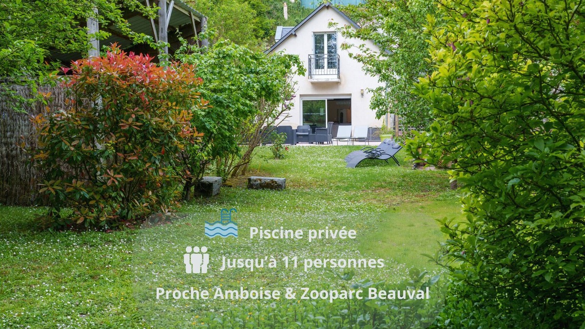 Chancay House | Comfortable house for 11 people near Beauval Zoo/Loire Castles with Pooln