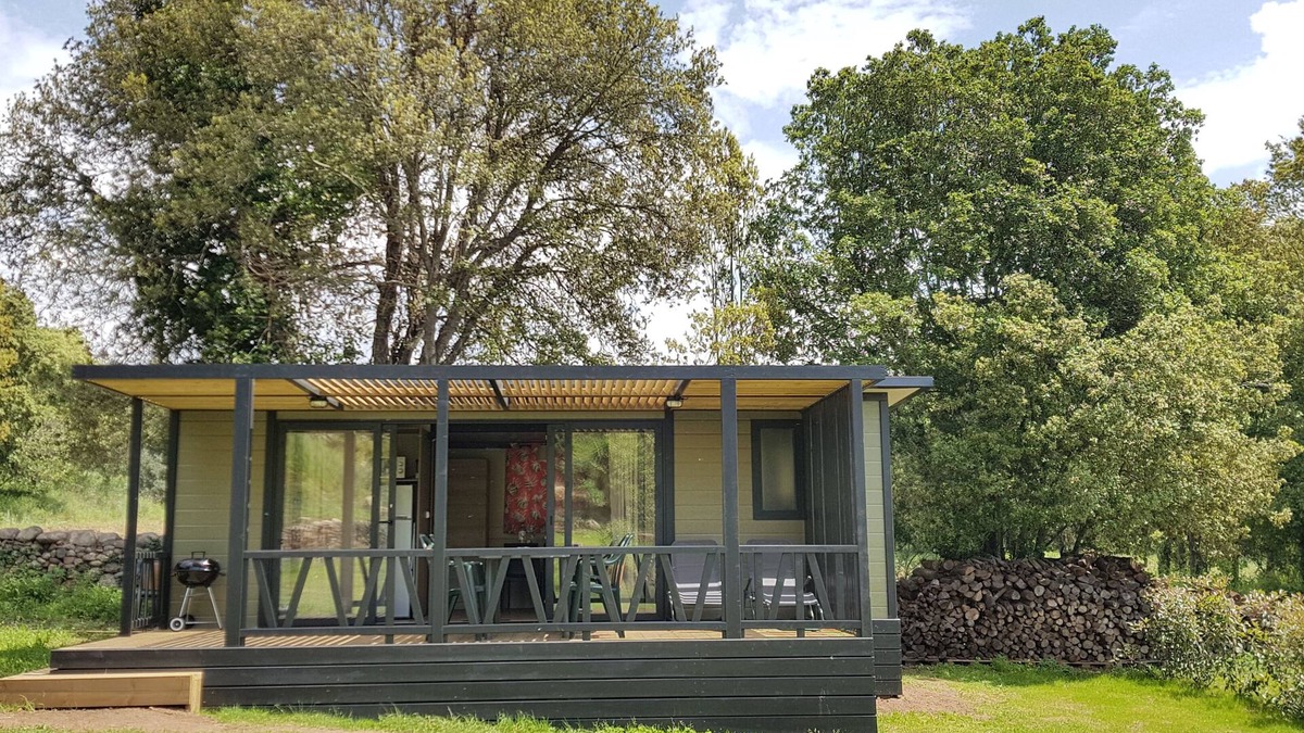 Bastelicaccia House | Comfortable mobile home on a green, peaceful plot, near the river .