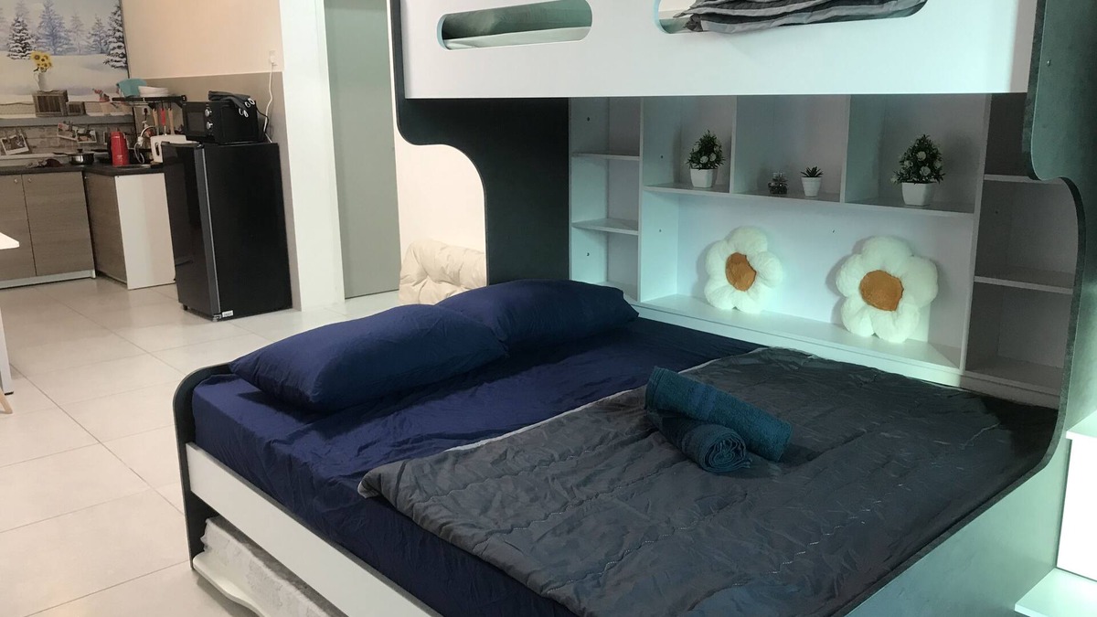 Central Seberang Perai Apartment | Comfy Suite Room with 1 Bedroom and 1 Living Room