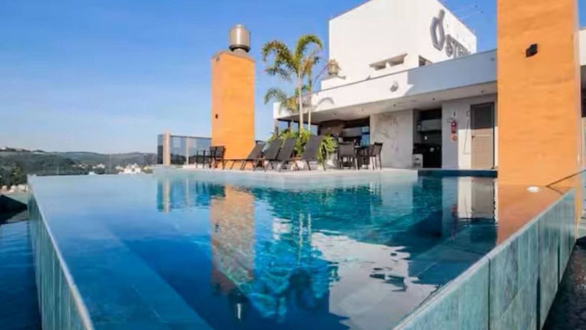 Centro Apartment | Complete apartment with rooftop pool, gym and Wi-Fi 900m from Vila Germânica