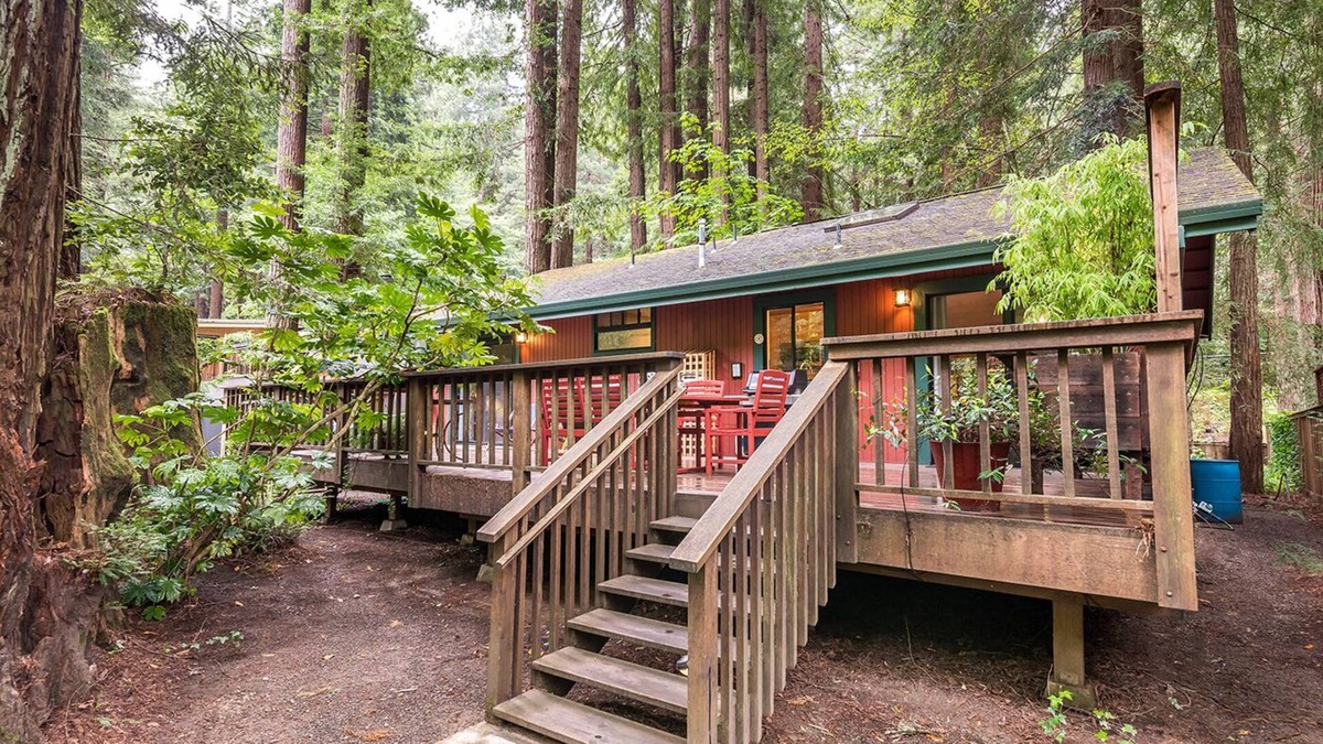 Cazadero Cabin | Complimentary Wine, Spa, Creekside Private Deck, Dog Friendly!