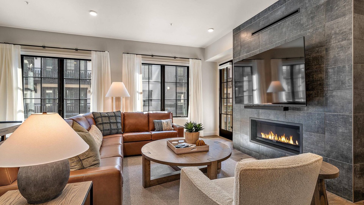 Tamarack Resort Condo | Contemporary Condo| Fireplace and Balcony