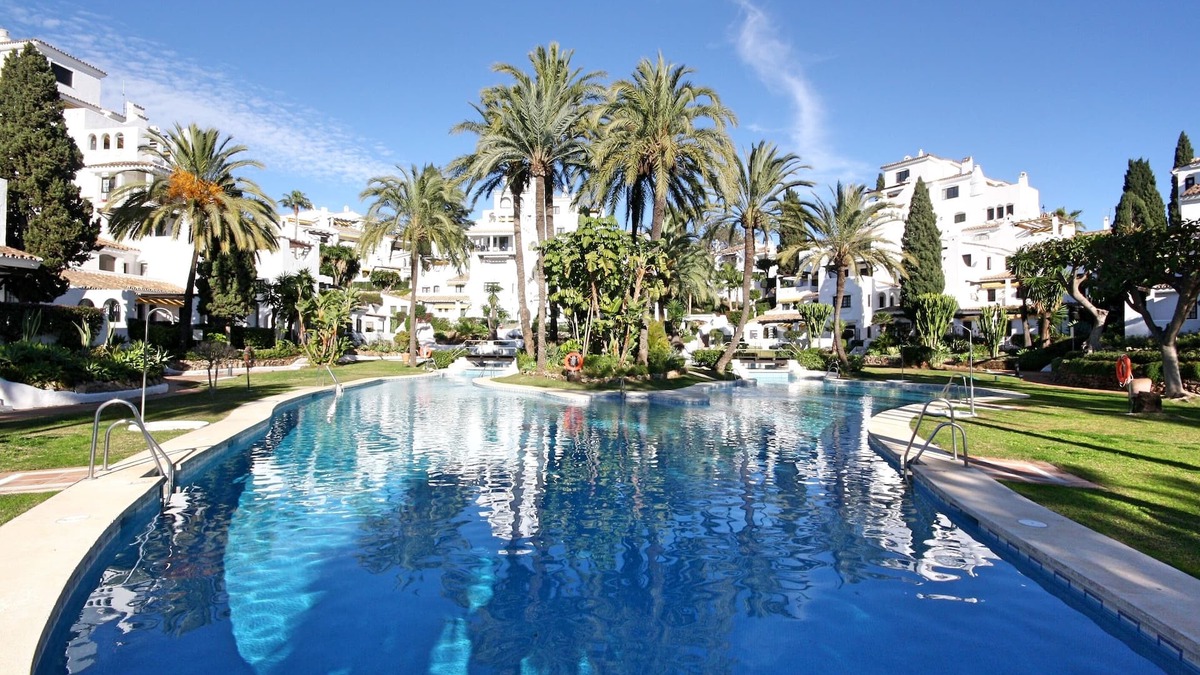 Nueva Andalucia Condo | Contemporary, Overlooking Pool, 4 Pools, Near to Beach/Amenities - Aldea Blanca!