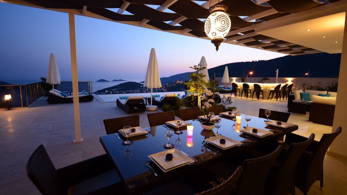 Kalkan Villa | Contemporary Villa, amazing sea views, heated infinity pool, daily maid service