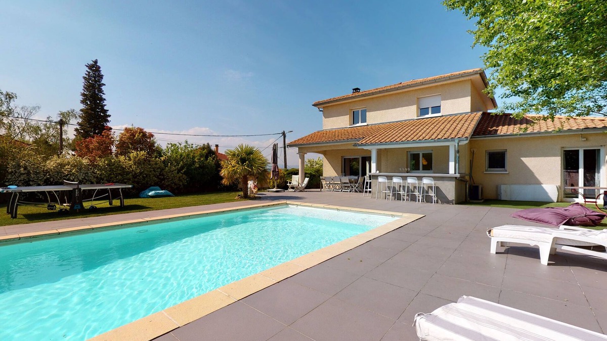 Ternay Villa | Contemporary villa with heated pool 13' from Lyon