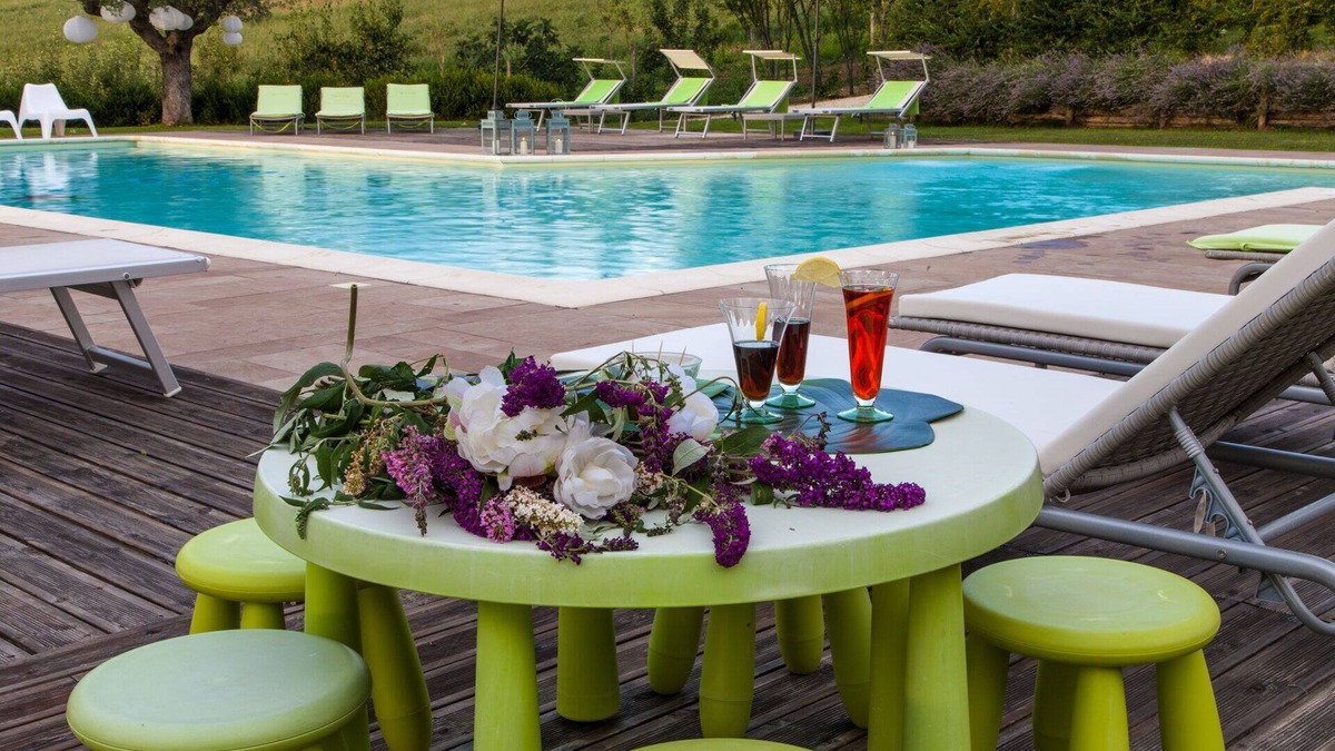 Fossombrone Other | Cosy apartment for 3 guests with A/C, pool, WIFI, TV and pets allowed