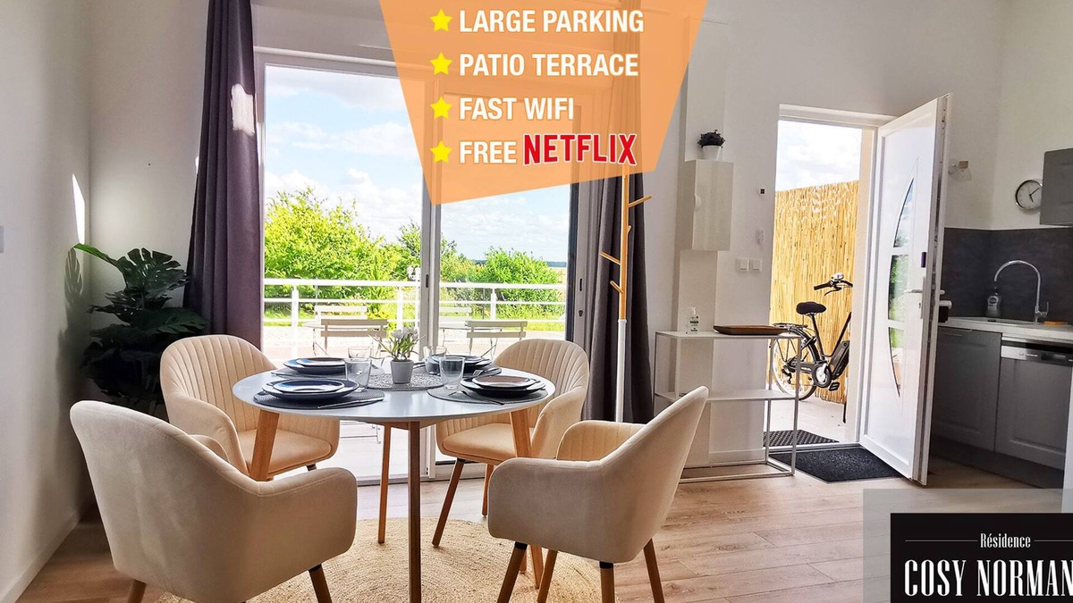 Bois-Jerome-Saint-Ouen Apartment | CosyNormandy 03 ★Calme★Giverny★Parking★Bikes