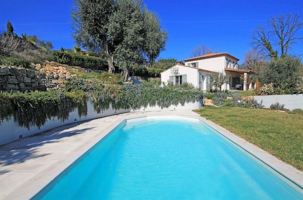 Le Rouret Villa | Côte d'Azur, Villa New Gold Dream with heated and privat pool, sea view