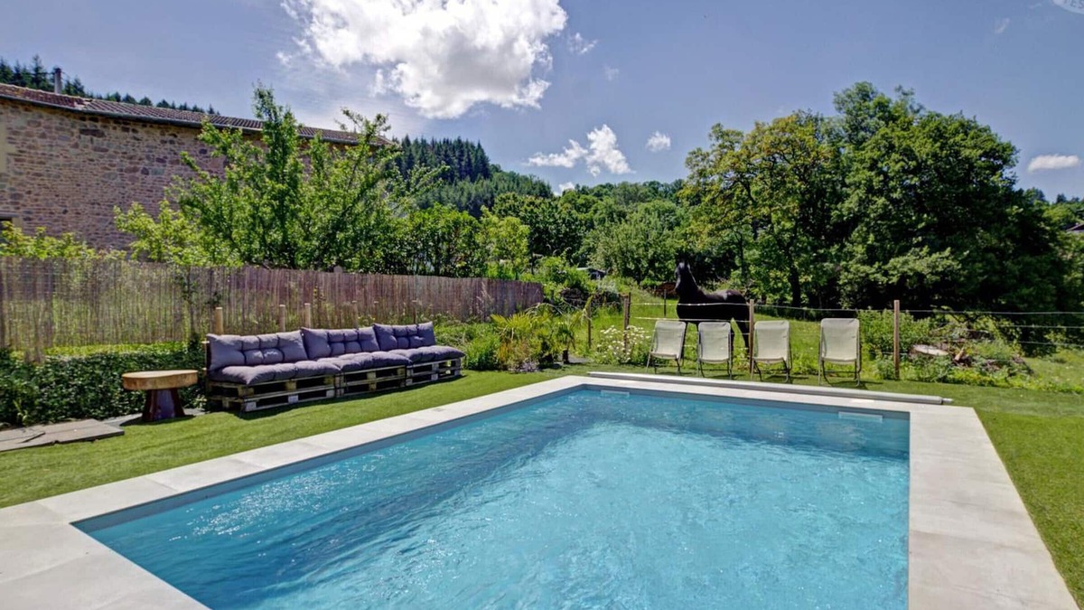 Belmont-de-la-Loire Cottage | Cottage with Pool, Horse Friendly, Modern Comfort