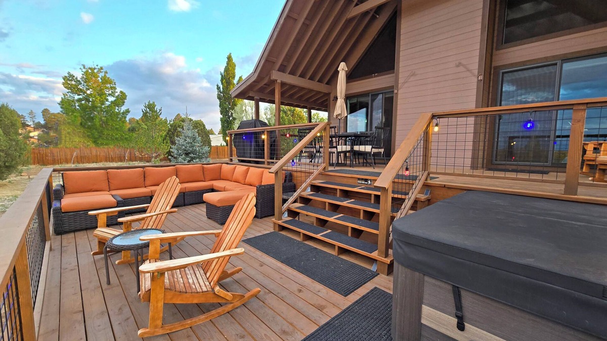 Show Low Ski Chalet | Country Cabin 1 Acre Hot Tub Fire Pit Scenic Views