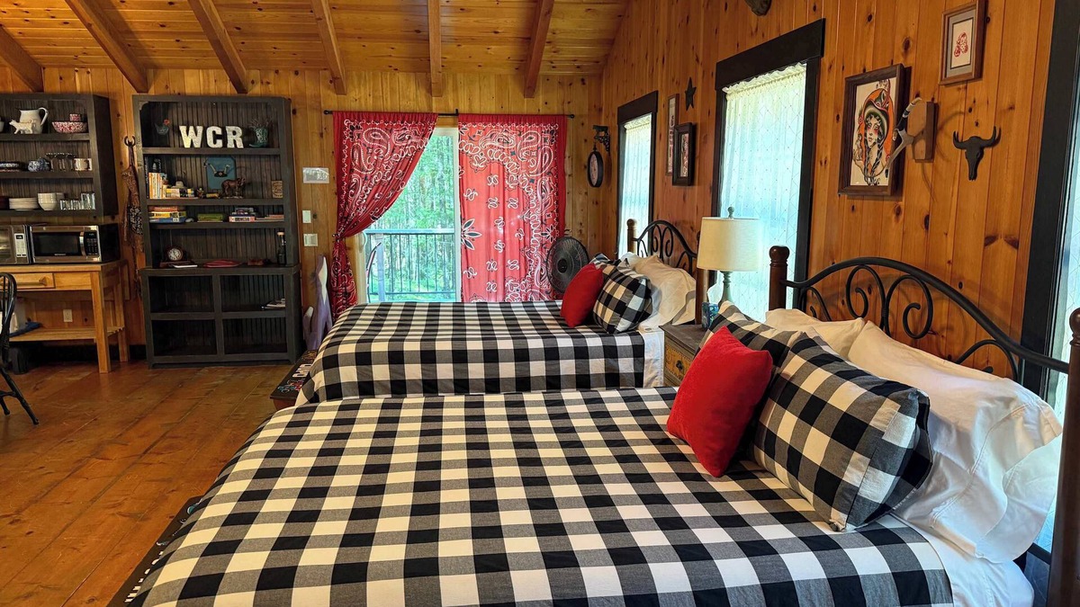 Selma Apartment | Cowgirl Cabin 2 Queens AC W/D Wi-Fi