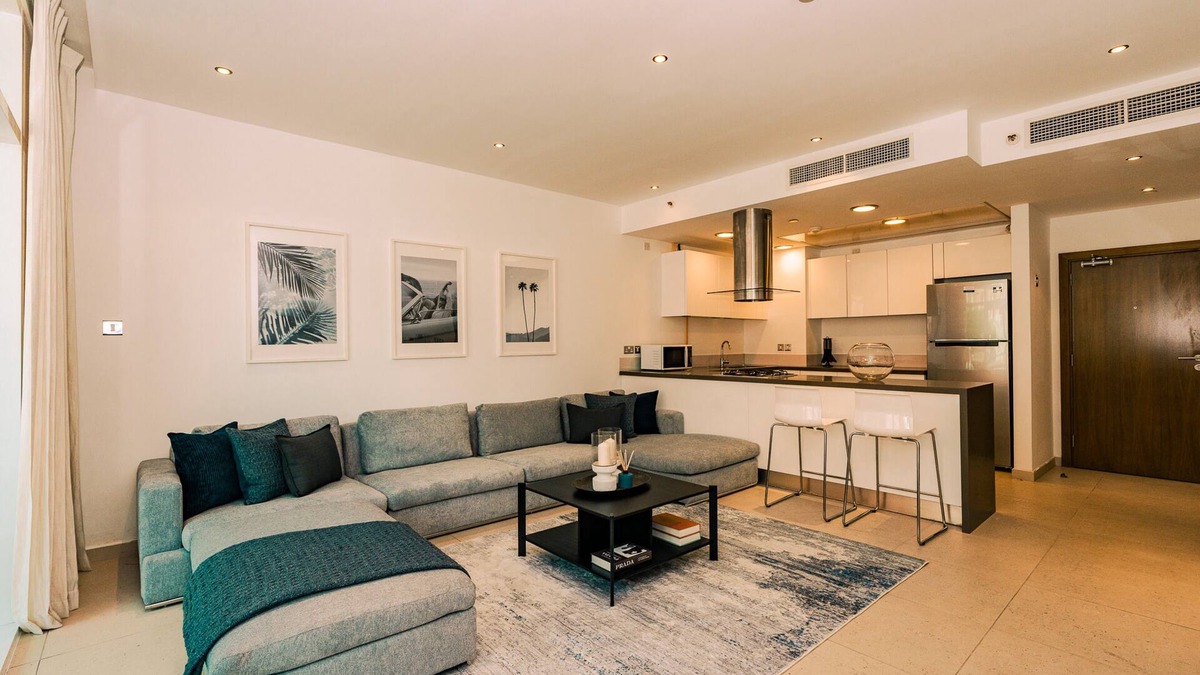 Al Raha Beach Apartment | Cozy 2-bedroom apartment in beautiful Abu Dhabi with fitness room, WiFi