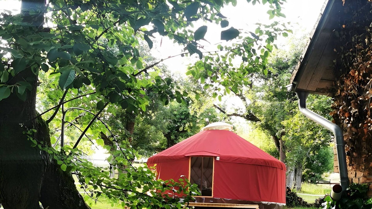 Wald RV Rental | Cozy 28 m² yurt with stargazing view, barbecue area, and separate bathroom