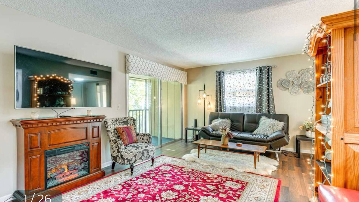 Deltona Lakes Apartment | COZY 2BR Condo with Pool bike-trail near lake beach fireplace SAFE community