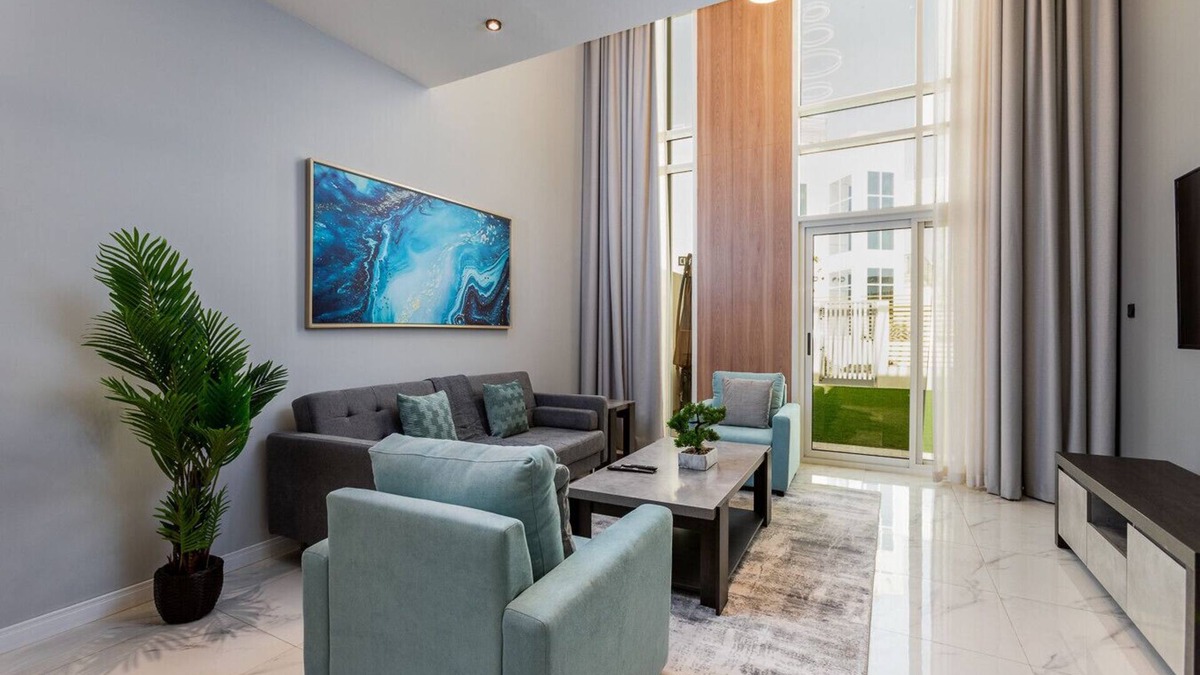 Dubai Ski Chalet | Cozy 2BR Townhouse in Rukan Community,DubaiLand